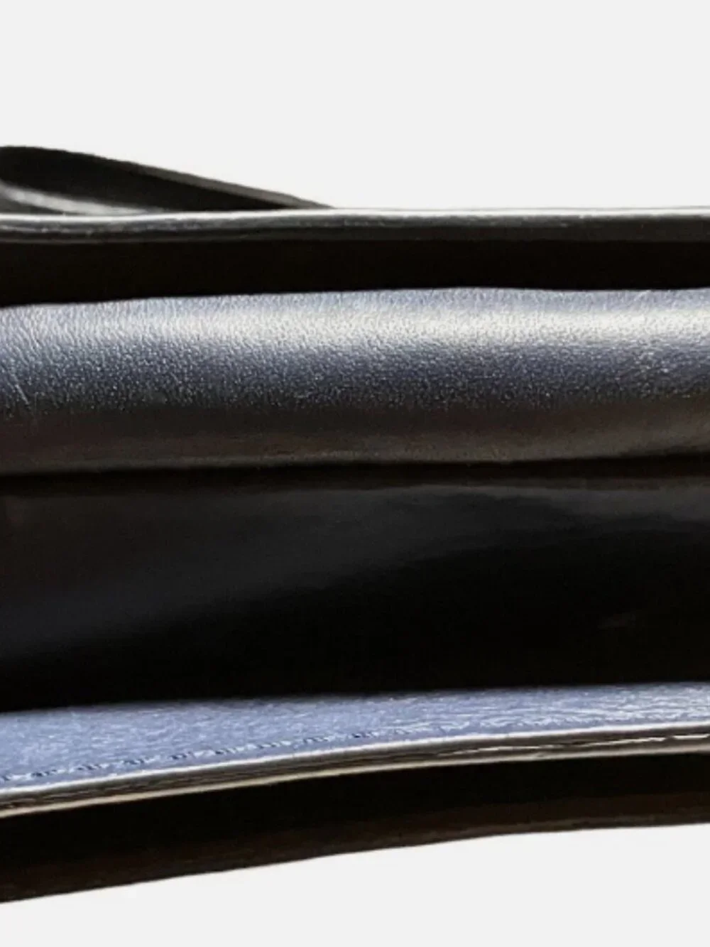 ANONIMO FIORENTINO ITALY VINTAGE NAVY BLUE SOFT LEATHER WRISTLET WALLET
